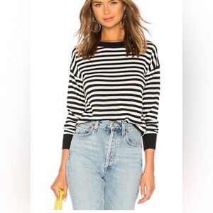 House of Harlow 1960 X Revolve Britt Sweater Large Black and White